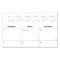 Universal 22 in. x 17 in. 12-Month (Jan-Dec 2026) Desk Pad Calendar - White Sheets/Black Binding/Clear Corners